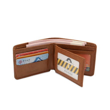 Load image into Gallery viewer, Men's Genuine Leather RFID Bi-Fold Wallet - VWW 126