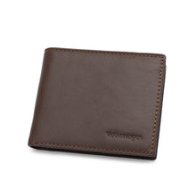 Load image into Gallery viewer, Men's Genuine Leather RFID Bi-Fold Wallet - VWW 124