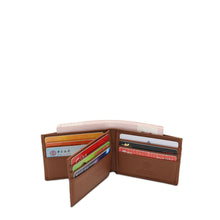 Load image into Gallery viewer, Men's Genuine Leather RFID Blocking Bi Fold Wallet - NW 014