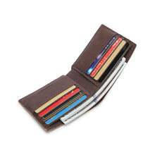 Load image into Gallery viewer, Men's Genuine Leather RFID Short Wallet - VWW 134