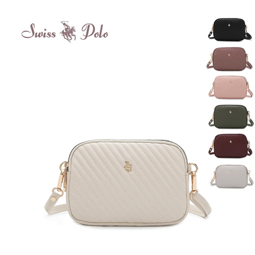 Women's Quilted Chain Sling Bag - HJB 688