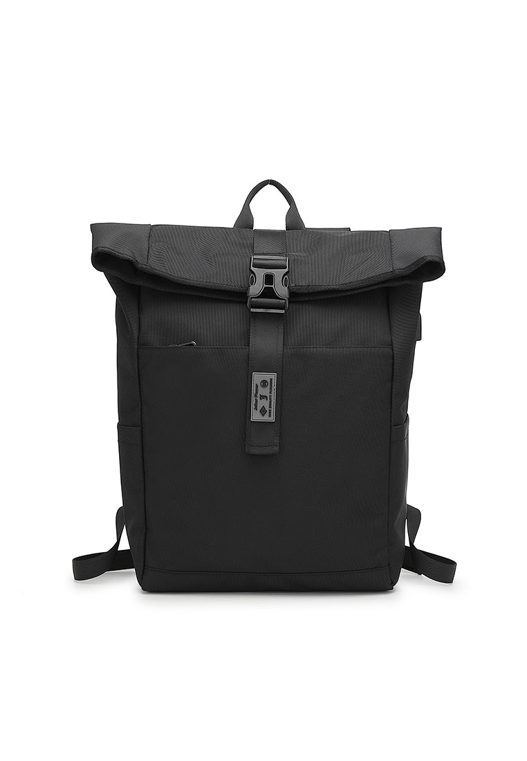 Men's Logo Backpack with USB Port- JH 8059