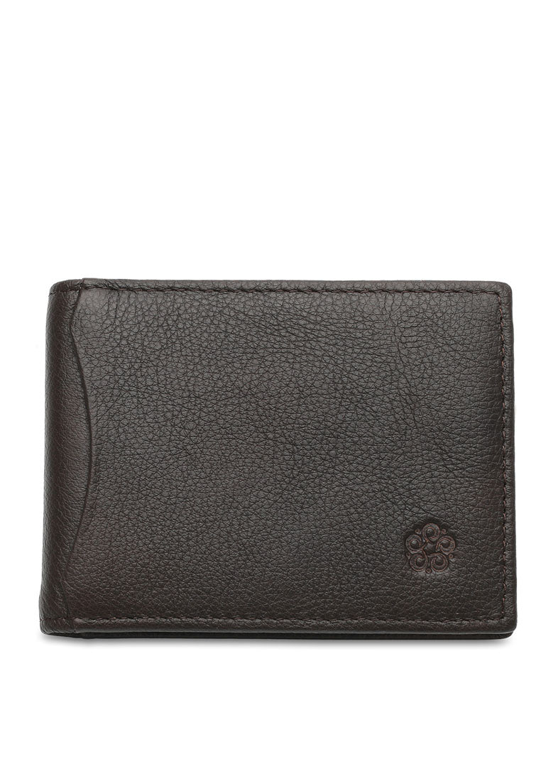 Men's Genuine Leather RFID Blocking Money Clip Wallet - NW 010