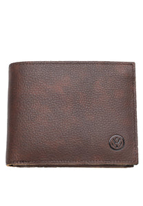 Men's Genuine Leather RFID Short Wallet - VWW 134