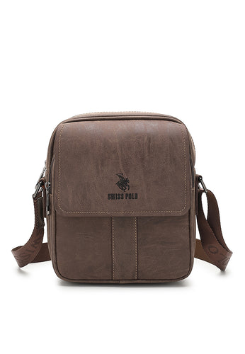 Men's Sling Bag / Crossbody Bag - Dark Brown