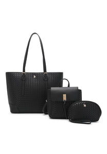 Women's 3-in-1 Tote Bag + Backpack + Pouch -HKW 9930