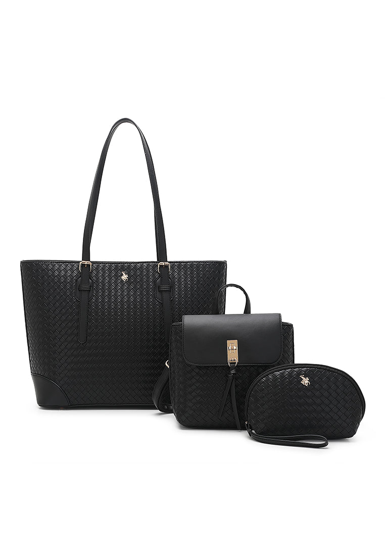 Women's 3-in-1 Tote Bag + Backpack + Pouch -HKW 9930