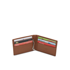 Men's Genuine Leather RFID Blocking Money Clip Wallet - NW 013