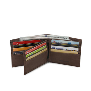 Men's Genuine Leather RFID Short Wallet - VWW 136