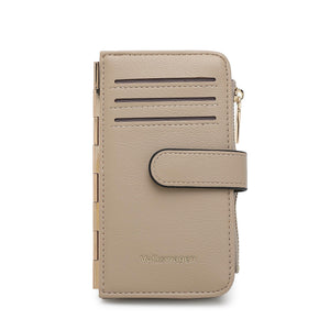 Women's Leather Card Holder With Coin Compartment - KP 023