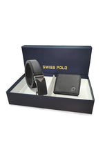 Load image into Gallery viewer, Gift Set - Leather RFID Wallet + 35mm Automatic Buckle Belt - SGS 573-5