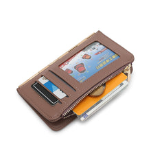 Load image into Gallery viewer, Women&#39;s Leather Card Holder With Coin Compartment - KP 023