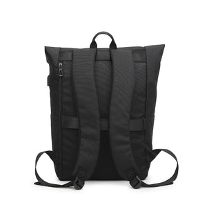 Men's Logo Backpack with USB Port- JH 8059