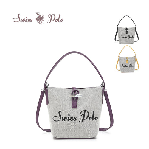 Women's Monogram Top Handle Canvas Sling Bag - HLT 3206