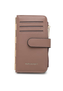 Women's Leather Card Holder With Coin Compartment - KP 023