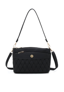 Ladies Quilted Top Handle Sling Bag - NDL 9601