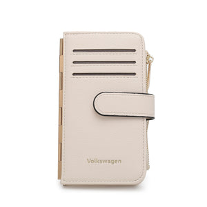 Women's Leather Card Holder With Coin Compartment - KP 023