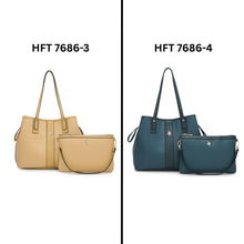 Load image into Gallery viewer, 2 In 1 Women's Top Handle Tote Bag + Pouch - HFT 7686