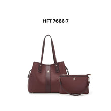 Load image into Gallery viewer, 2 In 1 Women's Top Handle Tote Bag + Pouch - HFT 7686