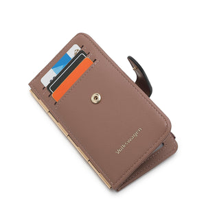 Women's Leather Card Holder With Coin Compartment - KP 023