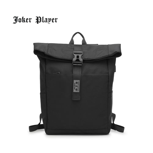 Men's Logo Backpack with USB Port- JH 8059