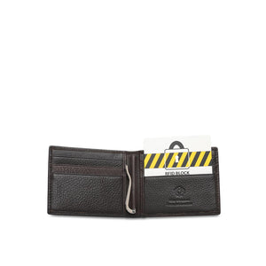 Men's Genuine Leather RFID Blocking Money Clip Wallet - NW 010