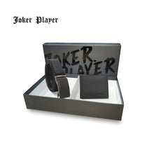 Load image into Gallery viewer, Gift Set - Leather RFID Wallet + 35mm Automatic Buckle Belt - JGS 101-10