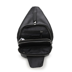Men's Leather Chest Bag / Sling Bag / Crossbody Bag - VVU 10014