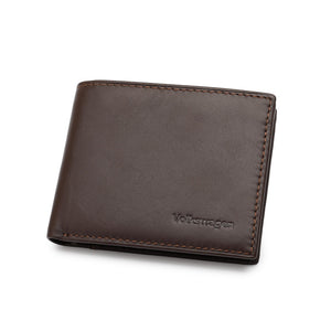 Men's Genuine Leather RFID Bi-Fold Wallet - VWW 124