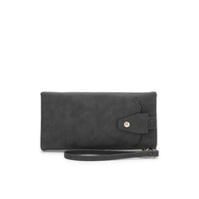 Load image into Gallery viewer, Women&#39;s Zipper Leather Long Wallet / Purse With Detachable Wrist Strap And Coin Compartment - KP 020