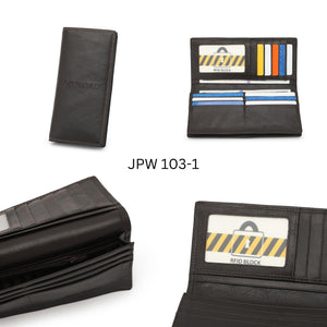 Men's Leather RFID Wallet - JPW 103