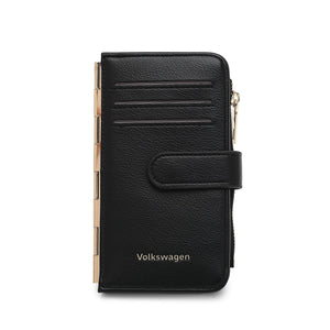 Women's Leather Card Holder With Coin Compartment - KP 023