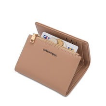 Load image into Gallery viewer, Women&#39;s RFID Magnet Tri Fold Leather Short Wallet / Purse With Coin Compartment - KP 005