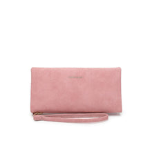 Load image into Gallery viewer, Women&#39;s Zipper Leather Long Wallet / Purse With Detachable Wrist Strap And Coin Compartment - KP 020