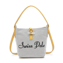 Load image into Gallery viewer, Women&#39;s Monogram Top Handle Canvas Sling Bag - HLT 3206