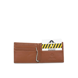 Men's Genuine Leather RFID Blocking Money Clip Wallet - NW 013