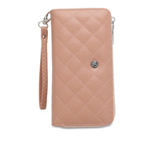 Load image into Gallery viewer, Women&#39;s RFID Zipper Long Wallet / Purse With Detachable Wrist Strap And Coin Compartment - KP 007