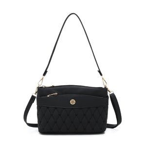 Ladies Quilted Top Handle Sling Bag - NDL 9601